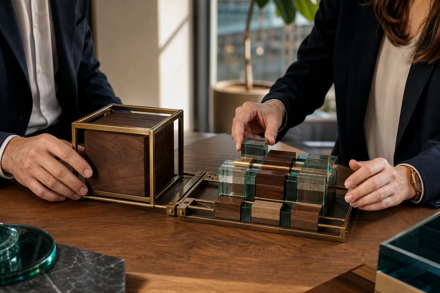 Entrepreneur and lawyer converting a solid company model into flexible modular share blocks